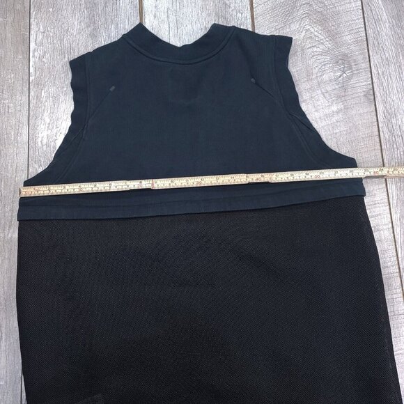 Nike Womens Tech Fleece Vest Size Large Black Mesh Back Full Zip Sleeveless - Picture 8 of 9